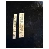 Vintage Table Lamp - Bronze Ornate Base with White Ribbed Glass Shade