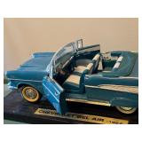Chevrolet Bel Air 1957 Die-Cast Model Car - Blue Convertible