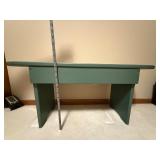 Green Wood Heart Bench