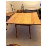 Vintage Mosaic Tile-Top Table with Scenic Central Panel and Black Metal Frame