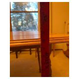 Vintage Mosaic Tile-Top Table with Scenic Central Panel and Black Metal Frame