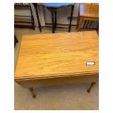 Vintage Mosaic Tile-Top Table with Scenic Central Panel and Black Metal Frame