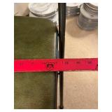 Green Metal Folding Chair with Padded Backrest Cushion