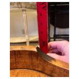 Oval Coffee Table with Curved Edge Rails