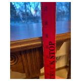 Vintage Console Table with Serpentine Edge, Carved Rosette Details, Turned Legs