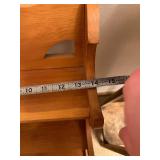 Wood 3-Tier Corner Shelf with Heart Cutout Back Panel