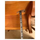 Wood 3-Tier Corner Shelf with Heart Cutout Back Panel