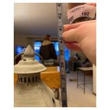 Rustic Metal Lantern with Glass Panels - Candle Inside, Vintage Decor