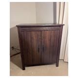 Wood Cabinet - 2-Door Storage with Shelves