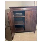 Wood Cabinet - 2-Door Storage with Shelves