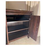 Wood Cabinet - 2-Door Storage with Shelves