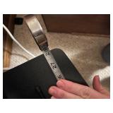 Black Glass-Front TV Entertainment Console