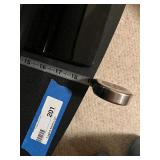 Black Glass-Front TV Entertainment Console