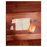 Lane Cedar Blanket Chest - Aromatic Cedar Interior - Altavista VA - Vinyl-Top Storage Trunk