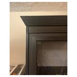 Display Cabinet - Glass-Front, Gray Finish, 2-Drawer Base