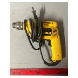 DeWALT Corded Drill - Yellow Power Tool with Coiled Cord