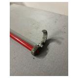 Red Rod Crescent Jaw Clamp - Vintage Hand Tool with Serrated Jaw