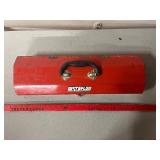 Waterloo Red Metal Toolbox Case With Black Handle - Vintage Tool Box