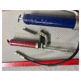 Grease Gun Set - Manual Cartridge & Lever Type with Hose (Lot of 2)