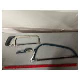 Blue Hacksaw Frame, Coping Saw (Lot of 3)