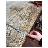 Wooden Workbench with Grinder and Vise