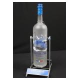 Grey Goose Vodka Bottle with Display Stand