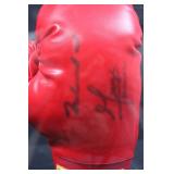 Mohammad Ali and George Foreman Boxing Gloves - Autographed Pair in Display Case with COAs