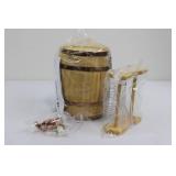 Dashing Fine Gifts Mini Whiskey Barrel Set - 27 fl oz (800 ml)