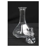 Crystal Decanters - Plain Tall & Diamond-Cut Glass