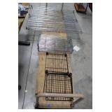 Wire Shelving Racks - Chrome & Black