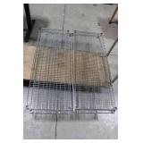 Wire Shelving Racks - Chrome & Black