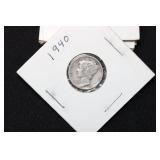 Mercury Dimes 1935-S, 1937, 1940, 1941-D, 1944 (Lot of 5)