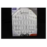 Better Homes & Gardens Fabric Storage Bin - Cream Metallic Geo  12.75W x 15D x 12.75H, 4-Pack