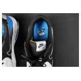 Nike Air Sneakers - Black White Blue Colorway, Athletic Running Shoes Size 11