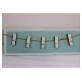 Decorative Wall Plaques Set: Hello Love, Enjoy Today, Clothesline (Lot of 3)