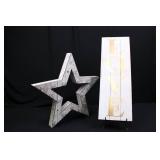 Kirkland's Holiday Cheer Star Light & Love Sign Table Decor Set