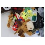 Doggy Toys Lot, Gray Hoodie with Plush Toys & Chew Toys Bundle