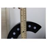 C, A Marquee Letters with Light Bulbs (C & A) - Letter Board & Framed Vintage Art