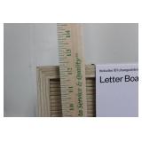 C, A Marquee Letters with Light Bulbs (C & A) - Letter Board & Framed Vintage Art