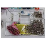 Floral Sewing Box Kit - Thread Spools, Needles, Pins, Pincushions