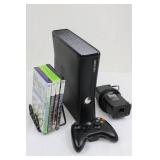 Xbox 360 S Console 250GB - 4 Games (Halo Reach, Halo 3, Fable III, Kinect Sports) & Controller