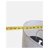 Hampton Bay Rhodes Bronze Table Lamp with Natural Linen Shade.