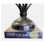 Hampton Bay Twisted Black Iron Table Lamp.