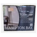 Hampton Bay Higgins Black Tripod Floor Lamp.