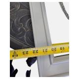 Wrightsville Bathroom Mirror with Grey Finish