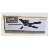 52" Indoor Ceiling Fan Flat Bronze Finsh
