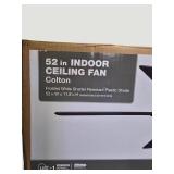 52" Indoor Ceiling Fan Flat Bronze Finsh