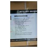 2026 Unused LandHonor 8ft x 10ft Galvanized Apex Roof Metal Shed LHR-MS0810