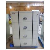 2 Fire King Fireproof 4-Drawer Lateral File Cabinets