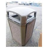 Outdoor Trash Can with Receptacle